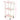 The Zuri Stainless Steel Trolley / 3 Shelves + Pull Handle by Spa Masters