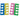 Toe Separators - Multi Color EVA Foam / 100 Pairs