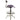 Tractor Stool with Backrest and Footrest / Violet by BIGA