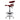 Tractor Stool with Backrest and Footrest / Wine Red by BIGA