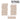 Unbleached Natural Muslin Waxing Strips with Zig Zag Edges - Small - 1.5" Wide x 4.5" Long / 100 per Shrink Wrapped Pack X 16 Packs = 1,600 Strips