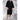 Unisex Square Pattern Waffle Kimono Robe - Long Length | Color: Black | Material: 65% Natural Cotton 35% Polyester | Available Sizes: Small/Medium, One Size Fits Most, XX-Large by SUMMA