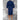 Unisex Square Pattern Waffle Kimono Robe - Long Length | Color: Navy Blue | Material: 65% Natural Cotton 35% Polyester | Available Sizes: Small/Medium, One Size Fits Most, XX-Large by SUMMA