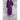 Unisex Square Pattern Waffle Kimono Robe - Long Length | Color: Purple | Material: 65% Natural Cotton 35% Polyester | Available Sizes: Small/Medium, One Size Fits Most, XX-Large by SUMMA