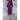 Unisex Square Pattern Waffle Kimono Robe - Long Length | Color: Purple | Material: 65% Natural Cotton 35% Polyester | Available Sizes: Small/Medium, One Size Fits Most, XX-Large by SUMMA