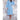Unisex Square Pattern Waffle Kimono Robe - Long Length | Color: Serenity Blue | Material: 65% Natural Cotton 35% Polyester | Available Sizes: Small/Medium, One Size Fits Most, XX-Large by SUMMA