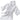 Velour Hooded Bathrobe / White by Boca Terry