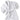 Velour Stripe Bathrobe / White by Boca Terry
