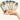 Voesh Glimmer Spa Pedicure in a Box - 5-Step Luxury Spa Pedi - Golden Glimmer / Case of 50 Treatment Sets by Voesh of New York