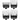 Wahl Universal Clipper Combs / Sizes 1-4 / 4 Pack