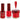 Wave Queen 3-In-1 Matching Combo Set / 1 Gel Polish 0.5 oz. + 1 Lacquer 0.5 oz. + 1 Dip Powder 2 oz. / #060 Wanted.. Red or Alive