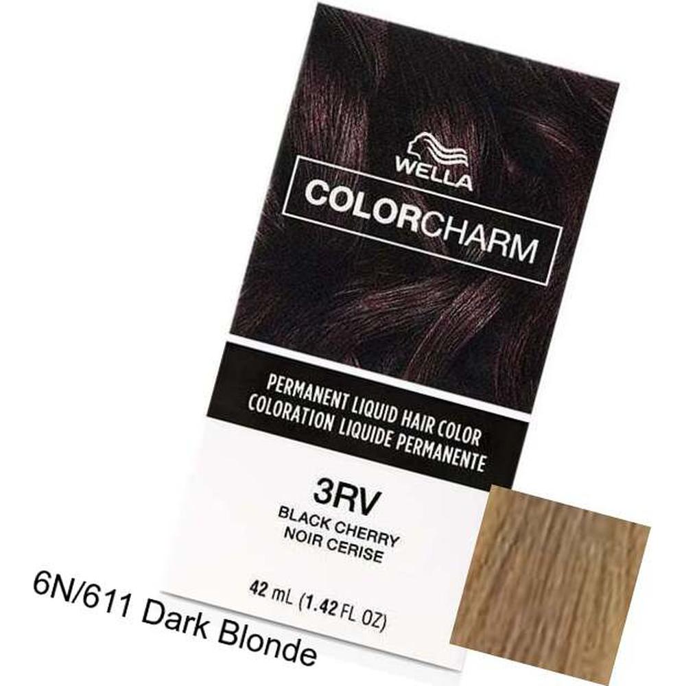 Wella Color Charm Permanent Liquid Haircolor - 6N/611 Dark Blonde / 1.4 oz.