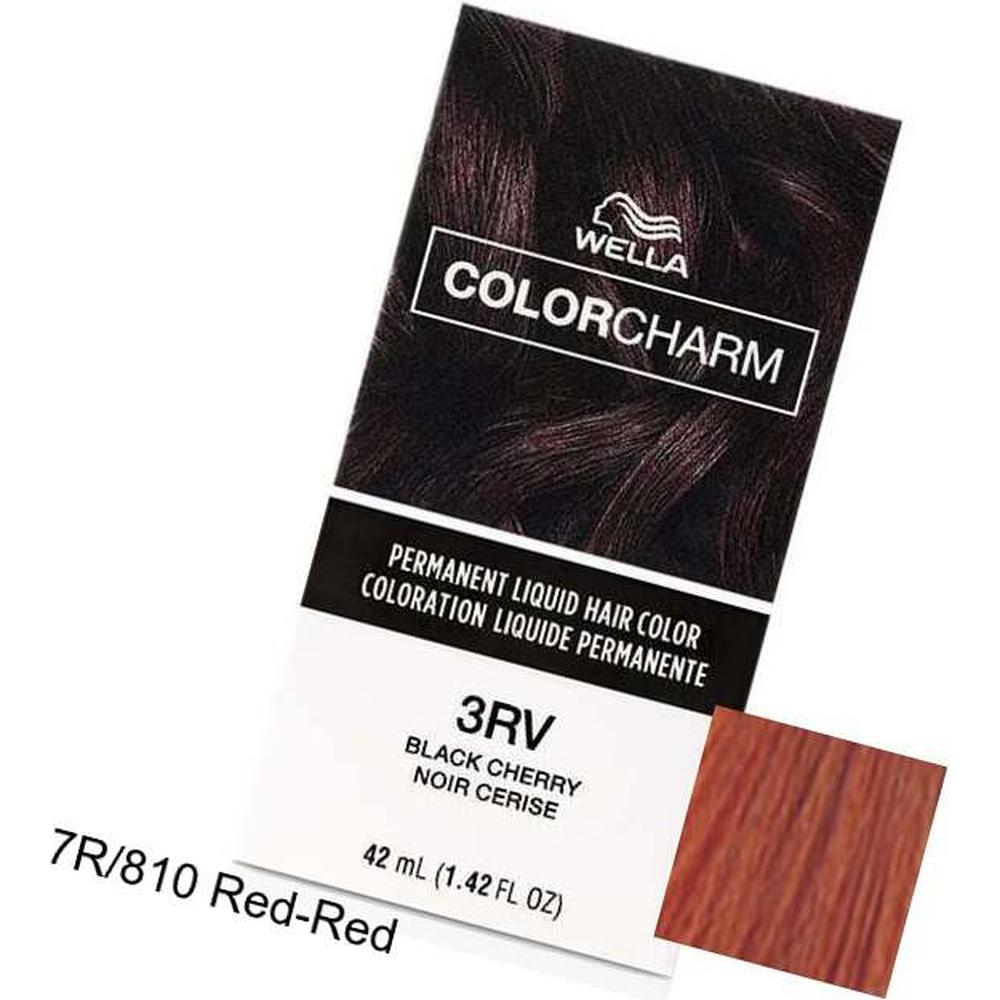 Wella Color Charm Permanent Liquid Haircolor - 7R/810 Red-Red / 1.4 oz –  Pure Spa Direct