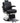 William Heavy Duty Barber Chair / Black with Chrome Accents by Hans Equipment