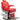 William Heavy Duty Barber Chair / Red with Chrome Accents by Hans Equipment