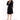 Woman's Super Soft Lightweight Plush Shawl Robe | Short Length | Material: 100% Polyester Warm Fleece | Color: Black | Available Sizes: S, M, L, XL, XXL by SUMMA