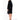 Woman's Super Soft Lightweight Plush Shawl Robe | Short Length | Material: 100% Polyester Warm Fleece | Color: Black | Available Sizes: S, M, L, XL, XXL by SUMMA