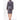 Woman's Super Soft Lightweight Plush Shawl Robe | Short Length | Material: 100% Polyester Warm Fleece | Color: Gray | Available Sizes: S, M, L, XL, XXL by SUMMA