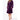 Woman's Super Soft Lightweight Plush Shawl Robe | Short Length | Material: 100% Polyester Warm Fleece | Color: Purple | Available Sizes: S, M, L, XL, XXL by SUMMA