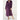 Women's Plush Soft Warm Fleece Robe | Color: Purple | Material: 100% Polyester Warm Fleece | Available Sizes: S, M, L, XL, XXL by SUMMA