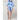 Women's Satin Kimono Short Robe | Color: Airy Blue | Material: 95% Polyester 5% Spandex | Available Sizes: Small/Medium, Large, XX-Large by SUMMA