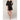 Women's Satin Kimono Short Robe | Color: Black | Material: 95% Polyester 5% Spandex | Available Sizes: Small/Medium, Large, XX-Large by SUMMA
