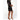 Women's Satin Kimono Short Robe | Color: Black | Material: 95% Polyester 5% Spandex | Available Sizes: Small/Medium, Large, XX-Large by SUMMA