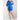 Women's Satin Kimono Short Robe | Color: Royal Blue | Material: 95% Polyester 5% Spandex | Available Sizes: Small/Medium, Large, XX-Large by SUMMA