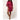 Women's Satin Kimono Short Robe | Color: Wine Red | Material: 95% Polyester 5% Spandex | Available Sizes: Small/Medium, Large, XX-Large by SUMMA