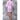 Women's Square Pattern Waffle Kimono Robe - Short Length | Color: Pink | Material: 65% Natural Cotton 35% Polyester | Available Sizes: Small/Medium, Large, XX-Large by SUMMA