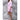 Women's Square Pattern Waffle Kimono Robe - Short Length | Color: Pink | Material: 65% Natural Cotton 35% Polyester | Available Sizes: Small/Medium, Large, XX-Large by SUMMA