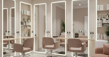 Salon furniture layout and space optimization