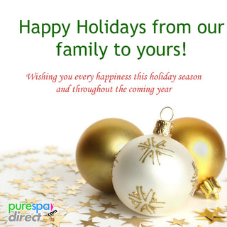 Holiday Greetings and Wishes from Pure Spa Direct!