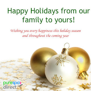 Holiday Greetings from Pure Spa Direct!