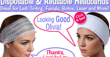 Need Headbands for your Facials, Lash Tinting, Injectables or Laser Treatments?