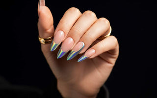 Top 5 Nail Trends That Will Dominate 2025 with Mannequin Manicures, Metallic Accents, Ombr&eacute; French Tips, Textured Finishes, and Nail Stickers