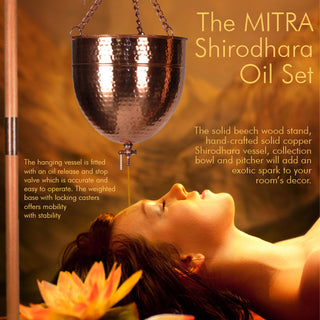 Transform Your Spa Experience with the Mitra Shirodhara Ayurvedic Oil Treatment Set