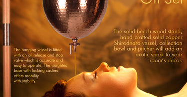 Transform Your Spa Experience with the Mitra Shirodhara Ayurvedic Oil Treatment Set