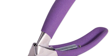 Satin Edge 5 inch rubber grip acrylic nail slicer - professional nail tool for salons