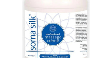 Soma Silk Massage Creme - Luxurious and nourishing massage product for professional therapists