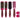 6 Piece Pink Leopard Brush Kit by Scalpmaster displayed on a white background showing the full set of professional styling brushes.
