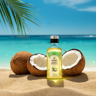 Pure Spa Direct Coconut Massage Oil - Ideal for Relaxation and Deep Tissue Work