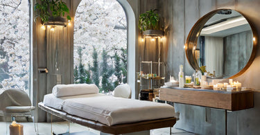 Luxurious spa facial room setup, embodying relaxation and skincare excellence