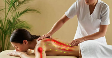 Massage therapy enhancing circulation and lymphatic drainage