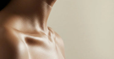 A woman receiving professional decolletage rejuvenation treatment