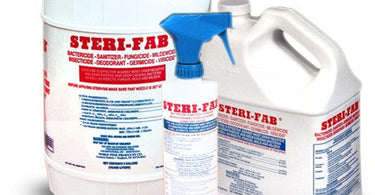 Sterifab disinfectant and insecticide spray in action