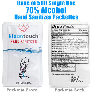 Single-Use, Portable Hand Sanitizer!