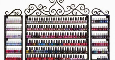 Display Your Colors with this Beautiful 3 Piece Wrought Iron Nail Polish Rack!