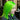 Neon green hair color trend showcased with vibrant styling