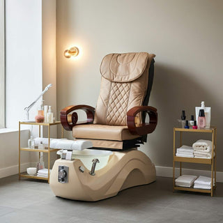 Compact and stylish pedicure chair suitable for small salons